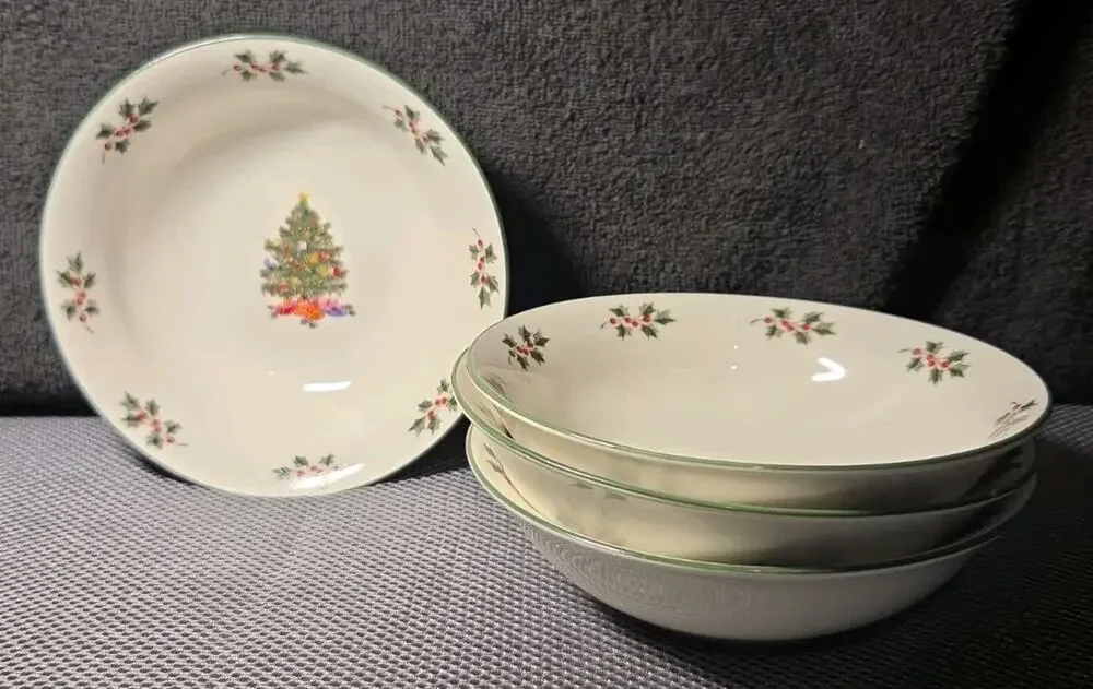 gibson noel morning Ceramic Bowls Set Of 4 6 In Diameter